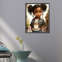 Load image into Gallery viewer, Diamond Painting - Full Round - curly hair girl (40*50CM)