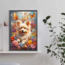 Load image into Gallery viewer, Diamond Painting - Full Round - Flowers and dogs (40*60CM)