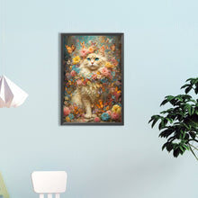 Load image into Gallery viewer, Diamond Painting - Full Round - Flowers and kittens (40*60CM)