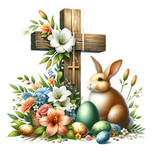 Load image into Gallery viewer, Diamond Painting - Full Square - easter cross (40*40CM)