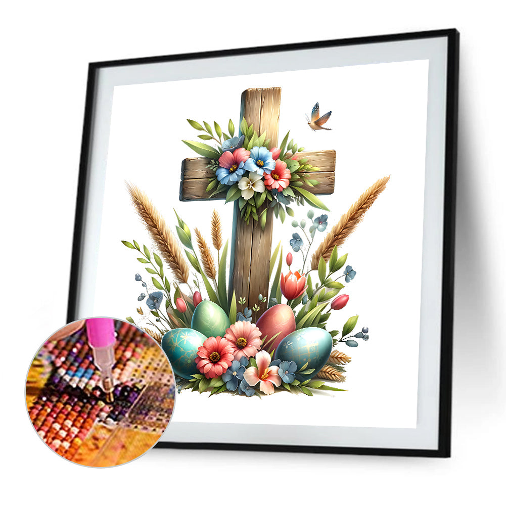 Diamond Painting - Full Square - easter cross (40*40CM)