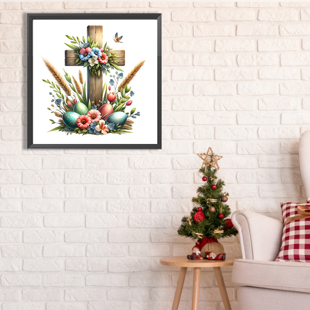 Diamond Painting - Full Square - easter cross (40*40CM)