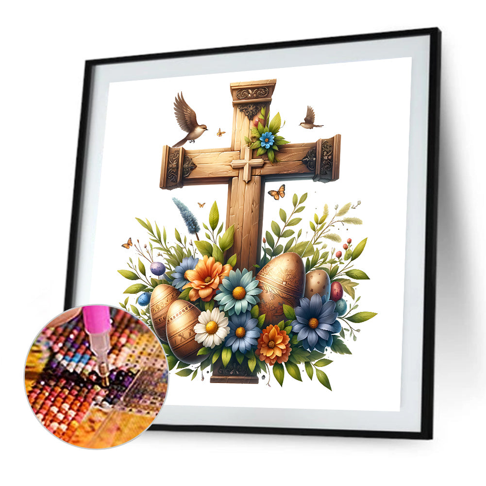 Diamond Painting - Full Square - easter cross (40*40CM)