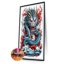 Load image into Gallery viewer, Diamond Painting - Full Round - hovering dragon (40*75CM)