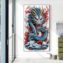 Load image into Gallery viewer, Diamond Painting - Full Round - hovering dragon (40*75CM)