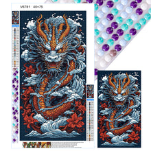Load image into Gallery viewer, Diamond Painting - Full Round - hovering dragon (40*75CM)