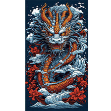 Load image into Gallery viewer, Diamond Painting - Full Round - hovering dragon (40*75CM)