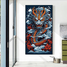 Load image into Gallery viewer, Diamond Painting - Full Round - hovering dragon (40*75CM)