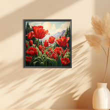 Load image into Gallery viewer, Diamond Painting - Full Round - poppy flower (30*30CM)