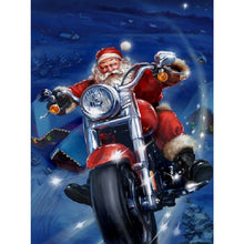 Load image into Gallery viewer, Diamond Painting - Full Square - Santa Claus riding a motorcycle (30*40CM)