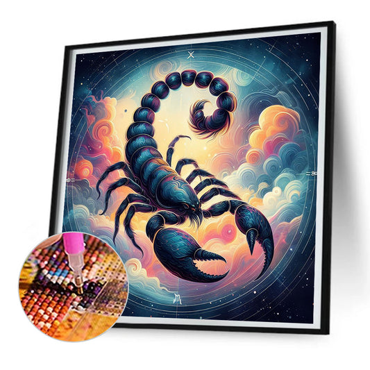 Diamond Painting - Full Round - Twelve zodiac signs - Scorpio (30*30CM)