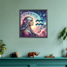 Load image into Gallery viewer, Diamond Painting - Full Round - Twelve zodiac signs-Aquarius (30*30CM)