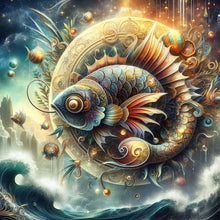 Load image into Gallery viewer, Diamond Painting - Full Round - Twelve zodiac signs-Pisces (30*30CM)