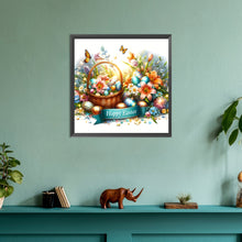 Load image into Gallery viewer, Diamond Painting - Full Round - happy Easter (30*30CM)