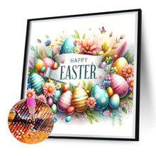 Load image into Gallery viewer, Diamond Painting - Full Round - happy Easter (30*30CM)