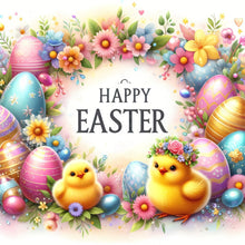 Load image into Gallery viewer, Diamond Painting - Full Round - happy Easter (30*30CM)