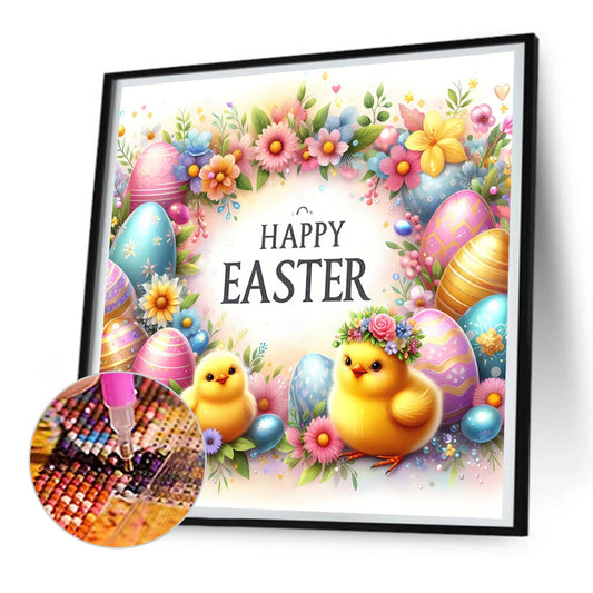 Diamond Painting - Full Round - happy Easter (30*30CM)