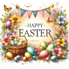 Load image into Gallery viewer, Diamond Painting - Full Round - happy Easter (30*30CM)