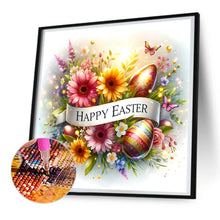 Load image into Gallery viewer, Diamond Painting - Full Round - happy Easter (30*30CM)