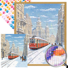 Load image into Gallery viewer, AB Diamond Painting - Full Round - snow country scenery (40*50CM)