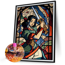 Load image into Gallery viewer, AB Diamond Painting - Full Round - Sword Girl Glass Art (40*50CM)