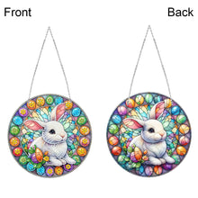 Load image into Gallery viewer, Sun Catcher 5D DIY Diamond Painting Dots Pendant for Office Decor (Egg Bunny)