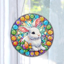 Load image into Gallery viewer, Sun Catcher 5D DIY Diamond Painting Dots Pendant for Office Decor (Egg Bunny)