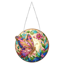Load image into Gallery viewer, Sun Catcher 5D Diamond Painting Dots Pendant for Office Decor (Butterfly KJ0104)