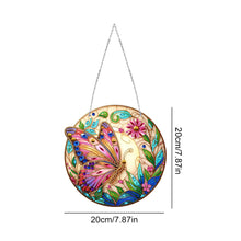 Load image into Gallery viewer, Sun Catcher 5D Diamond Painting Dots Pendant for Office Decor (Butterfly KJ0104)