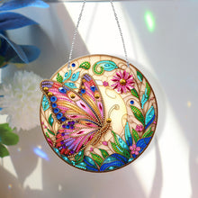 Load image into Gallery viewer, Sun Catcher 5D Diamond Painting Dots Pendant for Office Decor (Butterfly KJ0104)