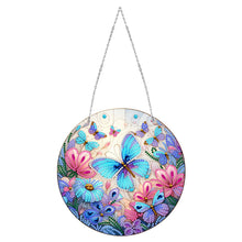 Load image into Gallery viewer, Sun Catcher 5D Diamond Painting Dots Pendant for Office Decor (Butterfly KJ0105)