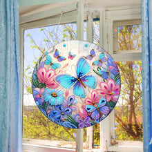 Load image into Gallery viewer, Sun Catcher 5D Diamond Painting Dots Pendant for Office Decor (Butterfly KJ0105)