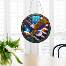 Load image into Gallery viewer, Sun Catcher Diamond Painting Dot Pendant for Office Decor (American EagleKJ0107)