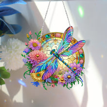 Load image into Gallery viewer, Sun Catcher Diamond Painting Dot Pendant for Office Decor (Dragonfly KJ0109)