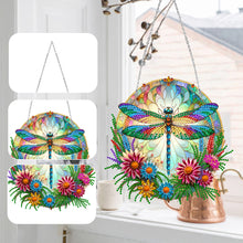 Load image into Gallery viewer, Sun Catcher Diamond Painting Dot Pendant for Office Decor (Dragonfly KJ0110)