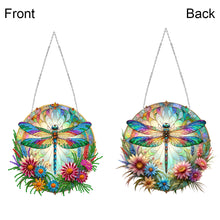 Load image into Gallery viewer, Sun Catcher Diamond Painting Dot Pendant for Office Decor (Dragonfly KJ0110)