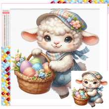 Load image into Gallery viewer, Diamond Painting - Full Square - easter lamb (30*30CM)