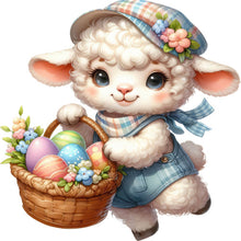 Load image into Gallery viewer, Diamond Painting - Full Square - easter lamb (30*30CM)