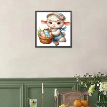 Load image into Gallery viewer, Diamond Painting - Full Square - easter lamb (30*30CM)