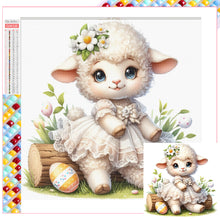 Load image into Gallery viewer, Diamond Painting - Full Square - easter lamb (30*30CM)