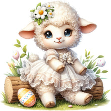 Load image into Gallery viewer, Diamond Painting - Full Square - easter lamb (30*30CM)