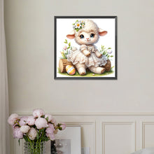 Load image into Gallery viewer, Diamond Painting - Full Square - easter lamb (30*30CM)