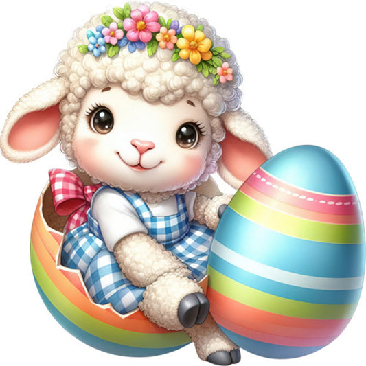 Diamond Painting - Full Square - easter lamb (30*30CM)
