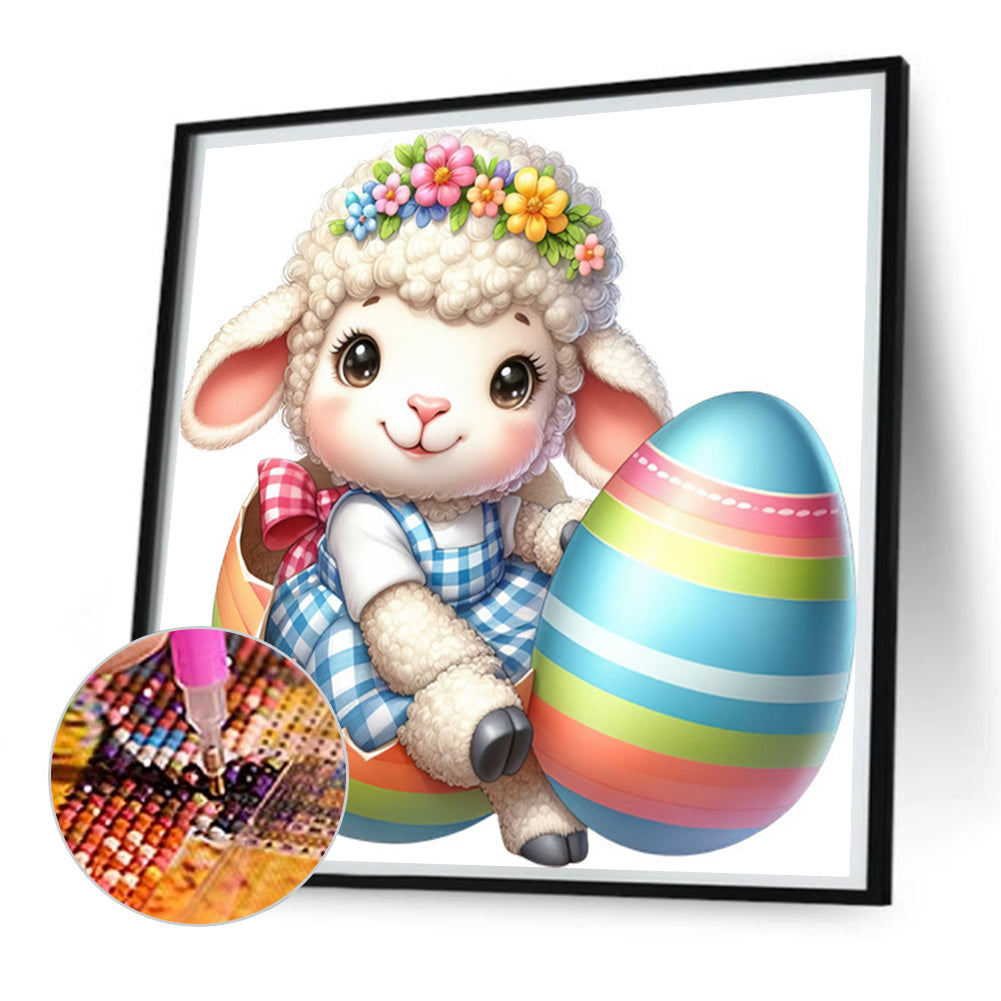 Diamond Painting - Full Square - easter lamb (30*30CM)