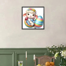 Load image into Gallery viewer, Diamond Painting - Full Square - easter lamb (30*30CM)