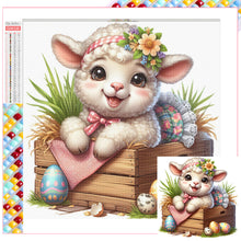 Load image into Gallery viewer, Diamond Painting - Full Square - easter lamb (30*30CM)