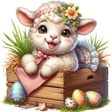 Load image into Gallery viewer, Diamond Painting - Full Square - easter lamb (30*30CM)