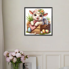 Load image into Gallery viewer, Diamond Painting - Full Square - easter lamb (30*30CM)