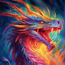 Load image into Gallery viewer, Diamond Painting - Full Round - Colorful Dragon (30*30CM)