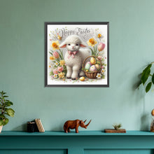 Load image into Gallery viewer, Diamond Painting - Full Round - Happy Easter cute little lamb (30*30CM)